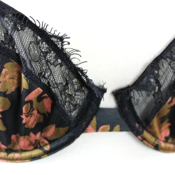 Intimately Women's Teens Bra Animal Print Raw Edge Eyelash Lace 34 A - Picture 5 of 12